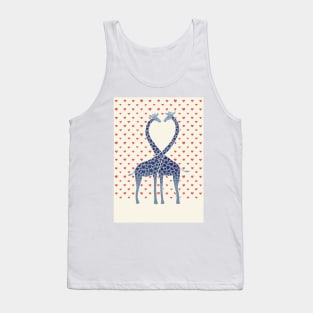 Giraffes in Love - A Valentine's Day Illustration Tank Top